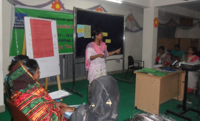 দি হাঙ্গার প্রজেক্ট-বাংলাদেশ এর আয়োজনে আবশ্যকীয় পুষ্টিবার্তা শীর্ষক প্রশিক্ষণ অনুষ্ঠিত